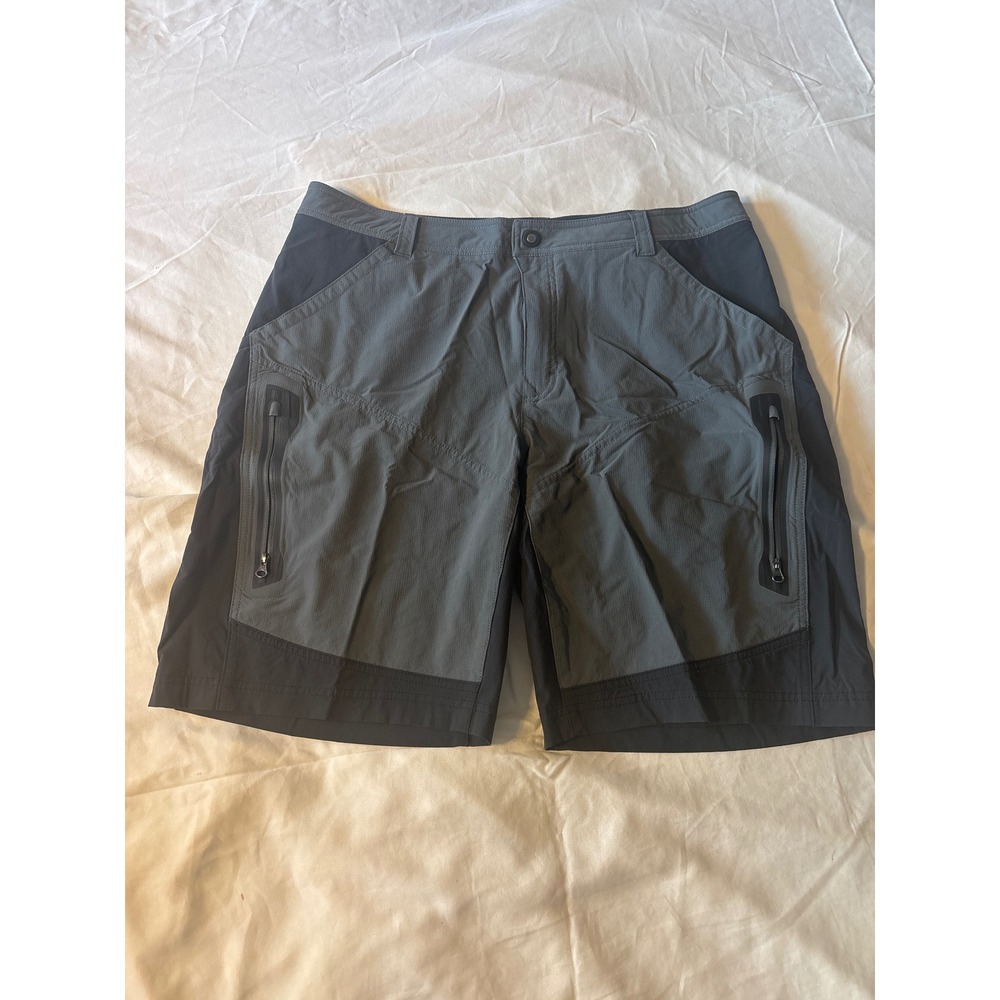 REI Hiking Shorts Mens 36 Grey Excellent Stretch Ripstop Utility Cargo 843381